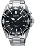 Kineticuhr SEIKO, silber (silberfarben, schwarz), Armbanduhren, Herren,...