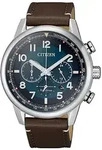 Chronograph CITIZEN, braun (dunkelbraun), Armbanduhren, Herren, Chronograph,
