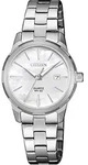 Quarzuhr CITIZEN, silber (silberfarben, perlmuttfarben), Armbanduhren, Damen,