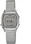 Chronograph CASIO VINTAGE, silber (edelstahlfarben, anthrazit), Armbanduhren, Damen,