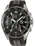 Chronograph CASIO EDIFICE, schwarz (schwarz, t&uuml;rkis), Armbanduhren, Herren,