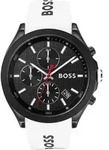 Chronograph BOSS "VELOCITY", wei&szlig;, Armbanduhren, Herren, Chronograph, Quarzuhr,
