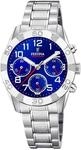 Chronograph FESTINA "Junior Collection", silber (silberfarben, blau), Armbanduhren,