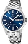 Quarzuhr FESTINA, silber (silberfarben, blau, blau), Armbanduhren, Damen,