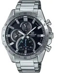 Chronograph CASIO EDIFICE "EFR-571D-1AVUEF", silber (silberfarben), Armbanduhren,