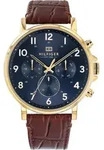 Multifunktionsuhr TOMMY HILFIGER "DANIEL", braun, Armbanduhren, Herren, Quarzuhr,