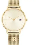 Quarzuhr TOMMY HILFIGER "TEA", gold (goldfarben, champagnerfarben), Armbanduhren,