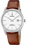 Quarzuhr FESTINA, braun (cognacfarben, wei&szlig;), Armbanduhren, Damen, Quarzuhr,