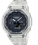 Chronograph CASIO G-SHOCK, transparent (transparent, schwarz), Armbanduhren, Herren,