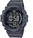 Chronograph, grau (dunkelgrau), CASIO TIMELESS COLLECTION, Armbanduhren, Herren,