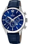Chronograph FESTINA "Timeless Chronograph", blau (dunkelblau, blau, silberfarben),