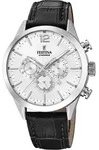Chronograph FESTINA "Timeless Chronograph", schwarz (schwarz, silberfarben),