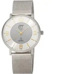 Funkuhr ETT "Atacama", grau (stahlgrau), Armbanduhren, Damen, Funkuhr, Armbanduhr,