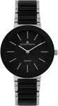 Keramikuhr JACQUES LEMANS "Monaco", silber (schwarz, silberfarben), Armbanduhren,