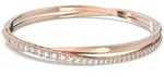 Armreif SWAROVSKI "Twist", rosa (ros&eacute;goldfarben, kristallwei&szlig;, kristallwei&szlig;),