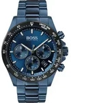 Chronograph BOSS "HERO", blau (dunkelblau), Armbanduhren, Herren, Chronograph,