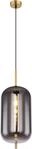 GLOBO LIGHTING H&auml;ngeleuchte "BLACKY I", schwarz (messingfarben), &Oslash; 22cm H: 120cm, 1