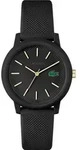 Quarzuhr LACOSTE "LACOSTE 12.12 LADIES", schwarz, Armbanduhren, Damen, Quarzuhr,