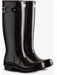 Gummistiefel HUNTER "ORIGINAL TALL GLOSS BOOT", Damen, Gr. 39, schwarz,...