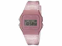 Chronograph CASIO COLLECTION "F-91WS-4EF" Armbanduhren rosa (rosa, transparent) Damen