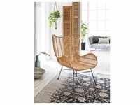 SIT Sessel "Sit&Chairs", mit geschwungenen Armlehnen, in schwarz oder natur,...