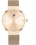 Quarzuhr TOMMY HILFIGER "LIBERTY", rosa (goldfarben), Armbanduhren, Damen, Quarzuhr,