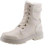 TOM TAILOR Schn&uuml;rboots Winterstiefel mit Logopr&auml;gung an der Ferse