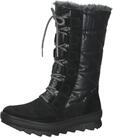 Schn&uuml;rstiefel LEGERO "Legero Stiefel Veloursleder", Damen, Gr. 38,5, schwarz,