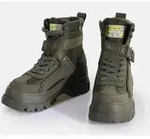 Winterboots BUFFALO "Aspha Com1 Vegan", Damen, Gr. 41, Warmfutter, gr&uuml;n (khaki),