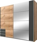 Wimex Schwebet&uuml;renschrank "Emden moderner Kleiderschrank mit Spiegel und Schubladen"
