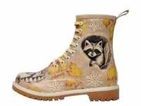 Schnürboots DOGO "Raccoon" Gr. 37, Normalschaft, bunt (natur) Damen Schuhe