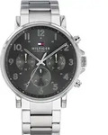 Multifunktionsuhr TOMMY HILFIGER "DANIEL", silber (silberfarben), Armbanduhren,