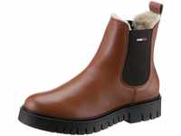 Winterboots TOMMY JEANS "WARMLINED CHELSEA BOOT" Gr. 37, braun Damen Schuhe
