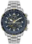 Funkchronograph CITIZEN "Promaster Skyhawk "Blue Angels", silber (silberfarben),