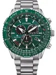 Funkchronograph CITIZEN "Promaster Sky", silber (silberfarben, dunkelgr&uuml;n),