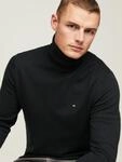 Rollkragenpullover TOMMY HILFIGER "PIMA ORG CTN CASHMERE ROLL NECK", Herren, Gr. L,