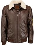 Lederjacke TOP GUN "TG20193144", Herren, Gr. 56, braun, Obermaterial: 100% Leder,