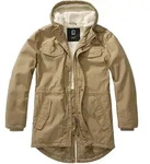 Wintermantel BRANDIT "Brandit Herren Marsh Lake Parka", Herren, Gr. L, camel, 80%