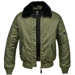 Winterjacke BRANDIT "Brandit Herren MA2 Jacket Fur Collar", Herren, Gr. 3XL, gr&uuml;n