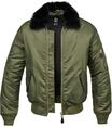 Winterjacke BRANDIT "Brandit Herren MA2 Jacket Fur Collar", Herren, Gr. 3XL, gr&uuml;n