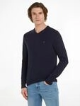 Tommy Hilfiger V-Ausschnitt-Pullover "PIMA ORG CTN CASHMERE V NECK"