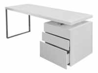 Schreibtisch SALESFEVER Tische Gr. B/H/T: 180 cm x 76 cm x 85 cm, weiß (weiß,