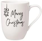 Villeroy & Boch Becher "Becher mit Henkel Merry Christmas Statement 290 ml wei&szlig;"