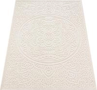 Paco Home Teppich "Cotton 232" rechteckig 6 mm H&ouml;he Uni Farben, Hoch-Tief Effekt,