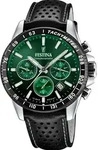 Chronograph FESTINA "Timeless Chronograph", schwarz (schwarz, dunkelgr&uuml;n, schwarz),