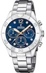 Chronograph FESTINA "Boyfriend Collection", silber (silberfarben, dunkelblau),