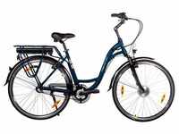 E-Bike MAXTRON "MC 14" E-Bikes Gr. 50 cm, 28 Zoll (71,12 cm), blau (grau) E-Bikes