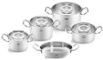 Fissler Topf-Set "Original-Profi Collection" Set, Kochtopf 16/20/24 + Bratentopf 20cm