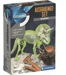 Experimentierkasten CLEMENTONI "Galileo, Ausgrabungs-Set Triceratops", bunt,