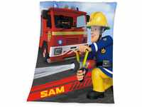 Feuerwehrmann Sam Kinderdecke "Feuerwehrmann Sam", weiche Qualität, Kuscheldecke
